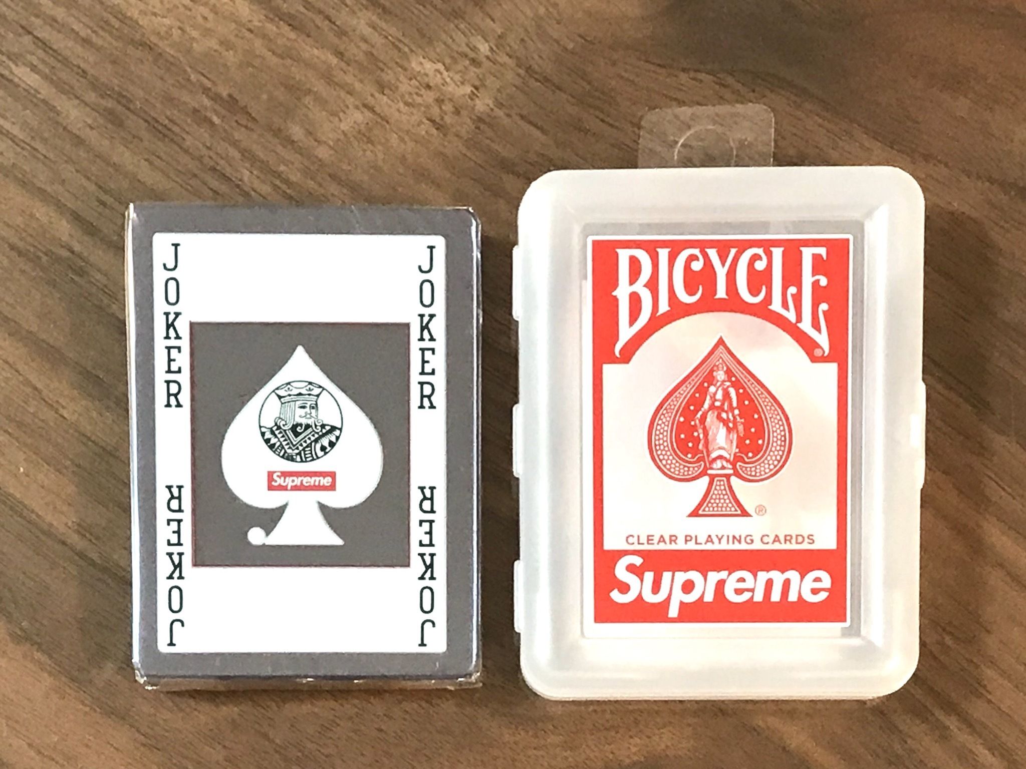 Supreme Bicycle® Clear Playing Cards Supreme X Bicycle Clear Playing Cards Brand New Sealed. | eBay