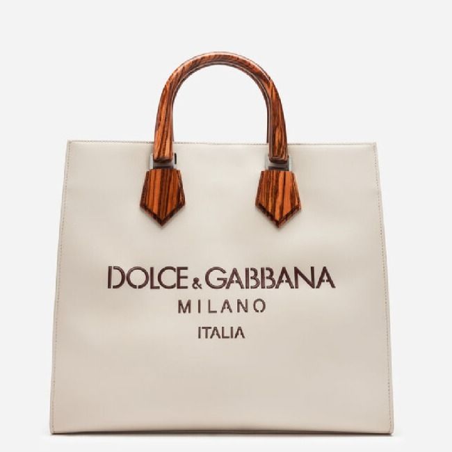 DOLCE&GABBANA】ロゴ ショッピングバッグ カーフスキン (Dolce DOLCE&GABBANA】ロゴ ショッピングバッグ カーフスキン (Dolce