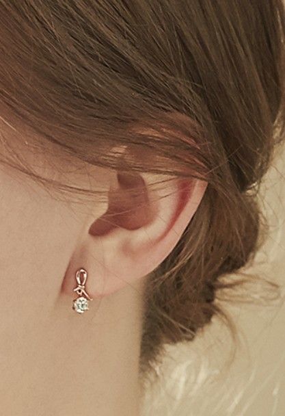 STONE HENgE ストーンヘンジ 14K ローズゴールド ピアス