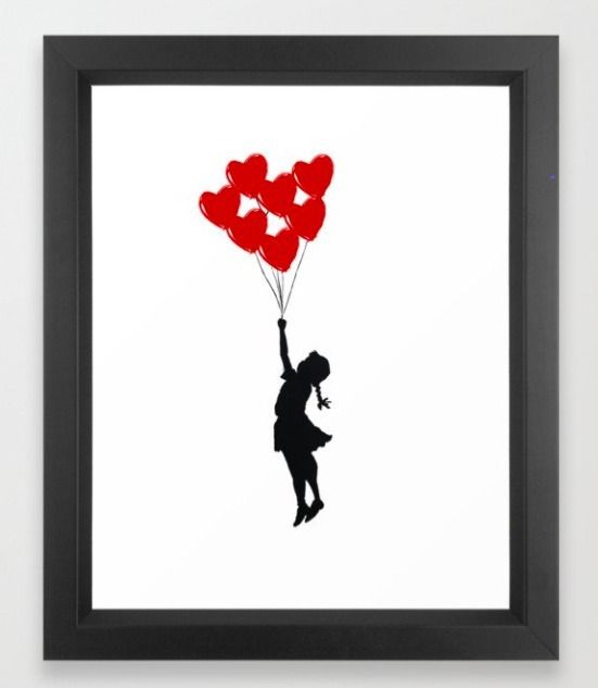 バンクシー○日本未発売○Girl With Heart Balloons ポスター