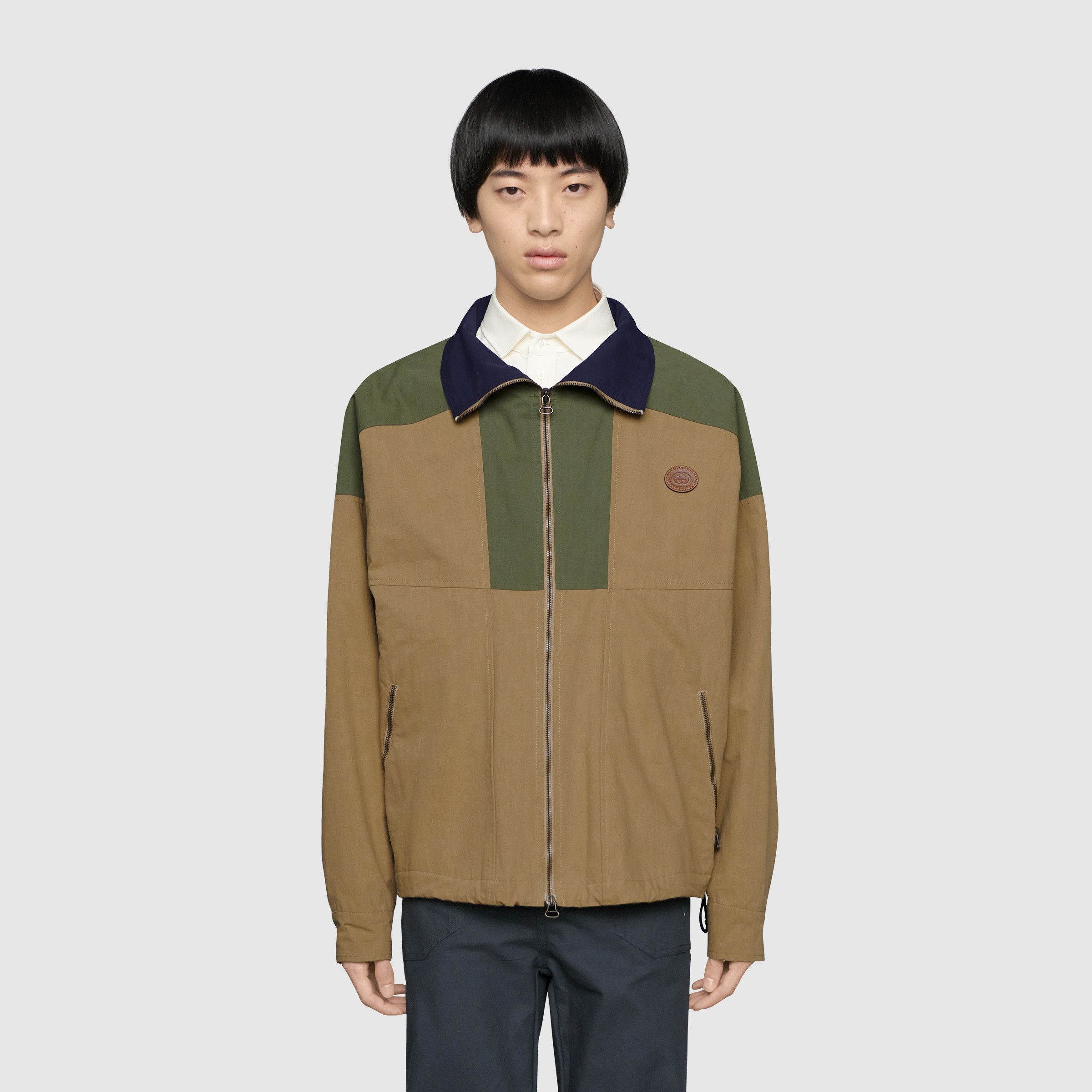 累積売上総額第1位【GUCCI☆20/21秋冬】COTTON NYLON JACKET (GUCCI ...