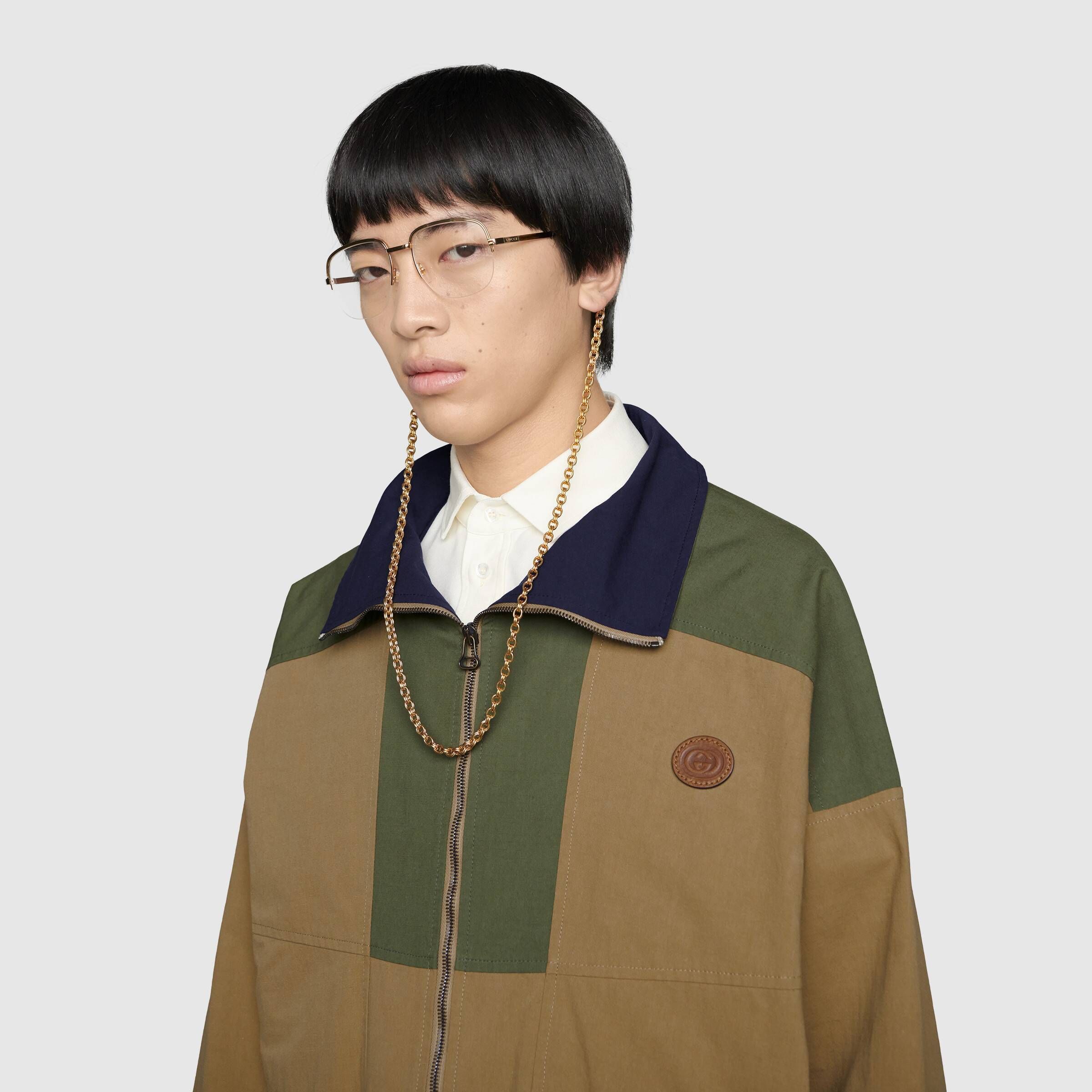 累積売上総額第1位【GUCCI☆20/21秋冬】COTTON NYLON JACKET (GUCCI ...