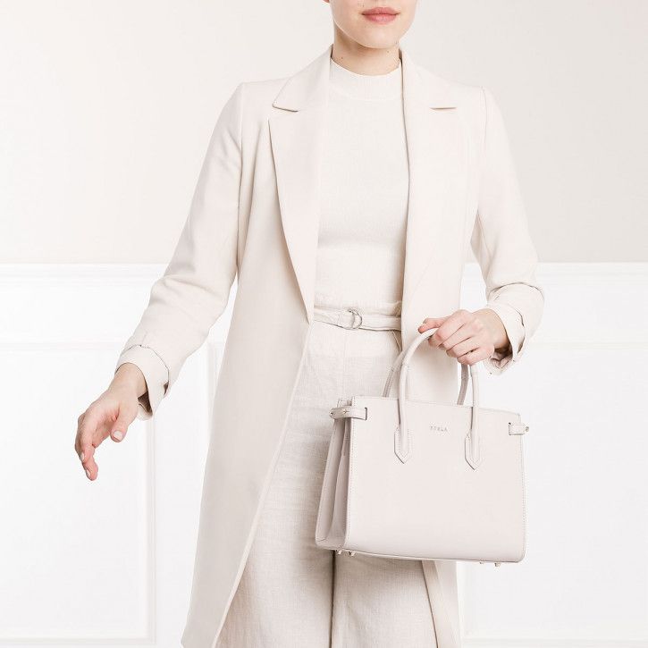 FURLA / PIN ] ミニ レザー サッチェルバッグ（ピンク） (FURLA