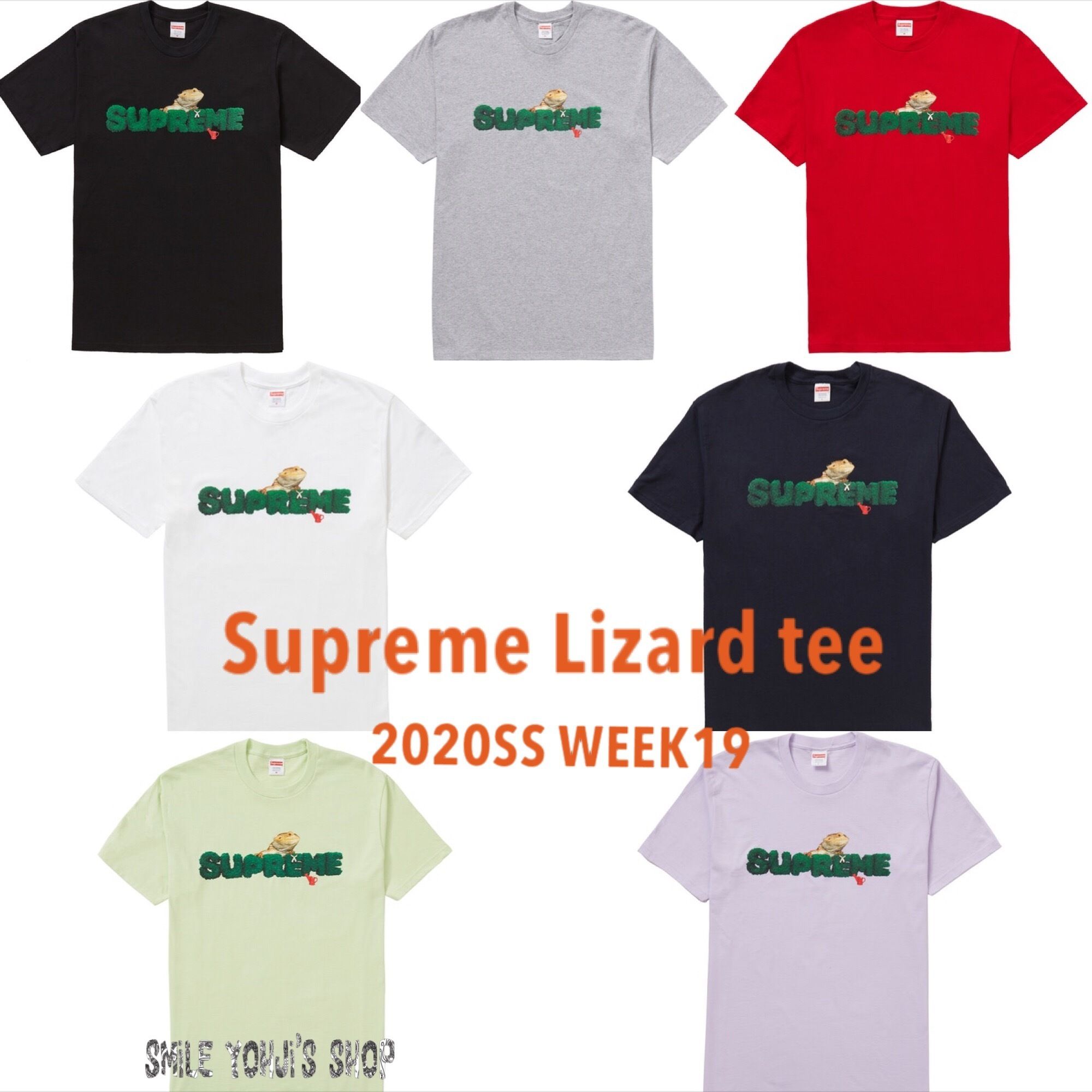 ★SS20 WEEK19★Supreme Lizard tee ☆SS20 WEEK19☆Supreme Lizard tee (Supreme/Tシャツ