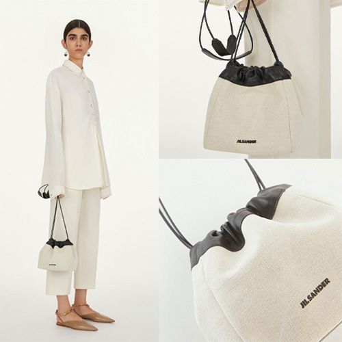 【Jil Sander】ジルサンダードローストリングクロスボディバッグ 【Jil Sander】ジルサンダードローストリングクロスボディバッグ