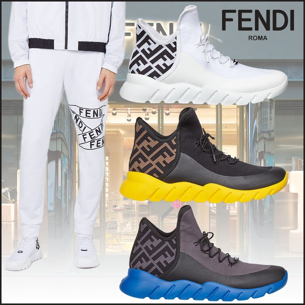 【FENDI】テクニカルメッシュ ハイトップ★スニーカー