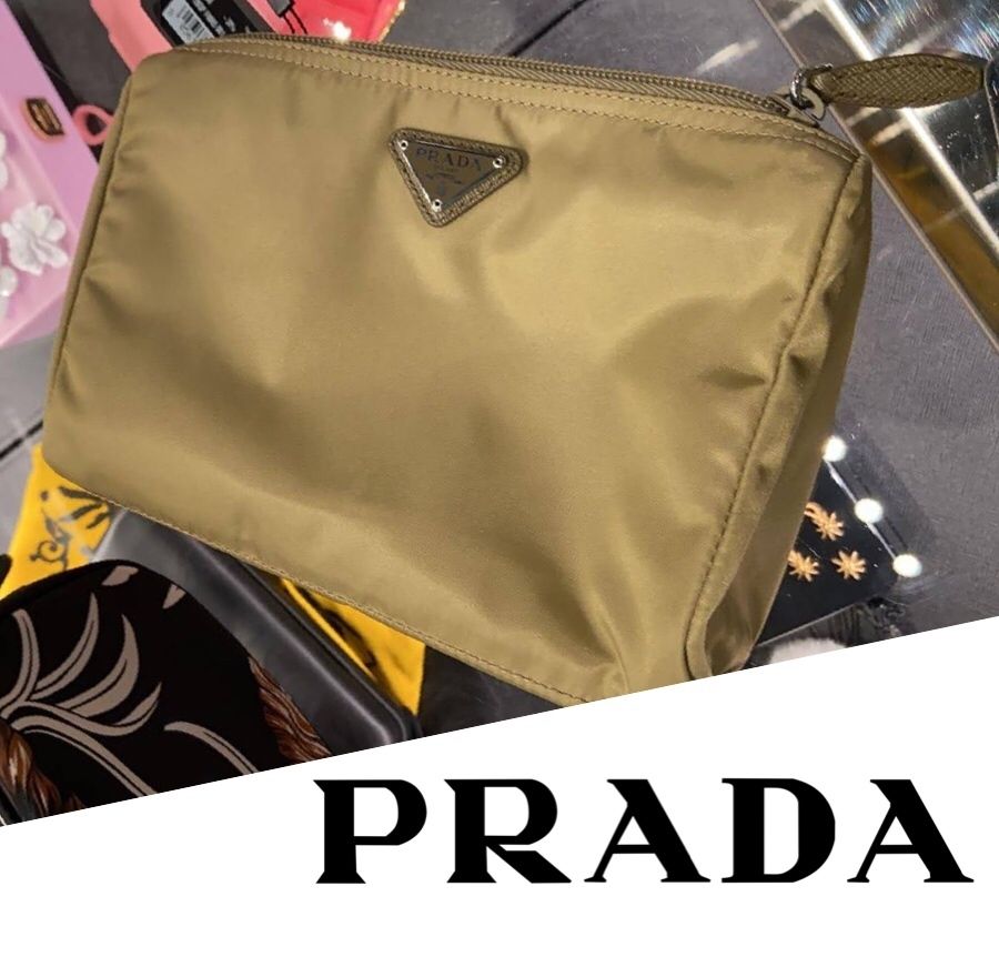 PRADA★特化セール!カラーナイロンコスメポーチ♪1NA012 PRADA★特化セール!カラーナイロンコスメポーチ♪1NA012