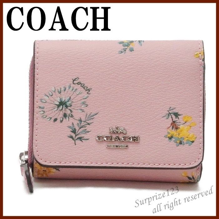 即発】コーチ COACH 財布 レディース 三つ折り財布 レザー (Coach