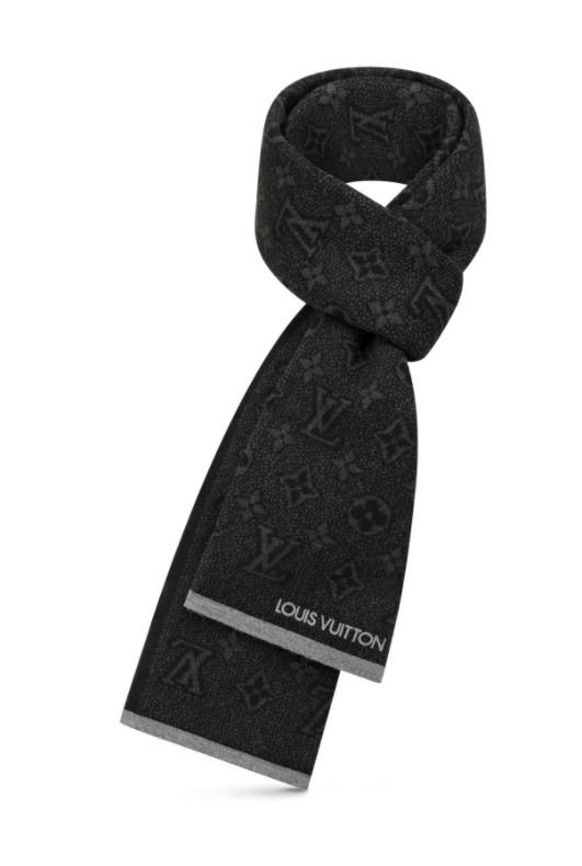 LOUIS VUITTON】新作 スーツにも合うマフラー スカーフ 黒