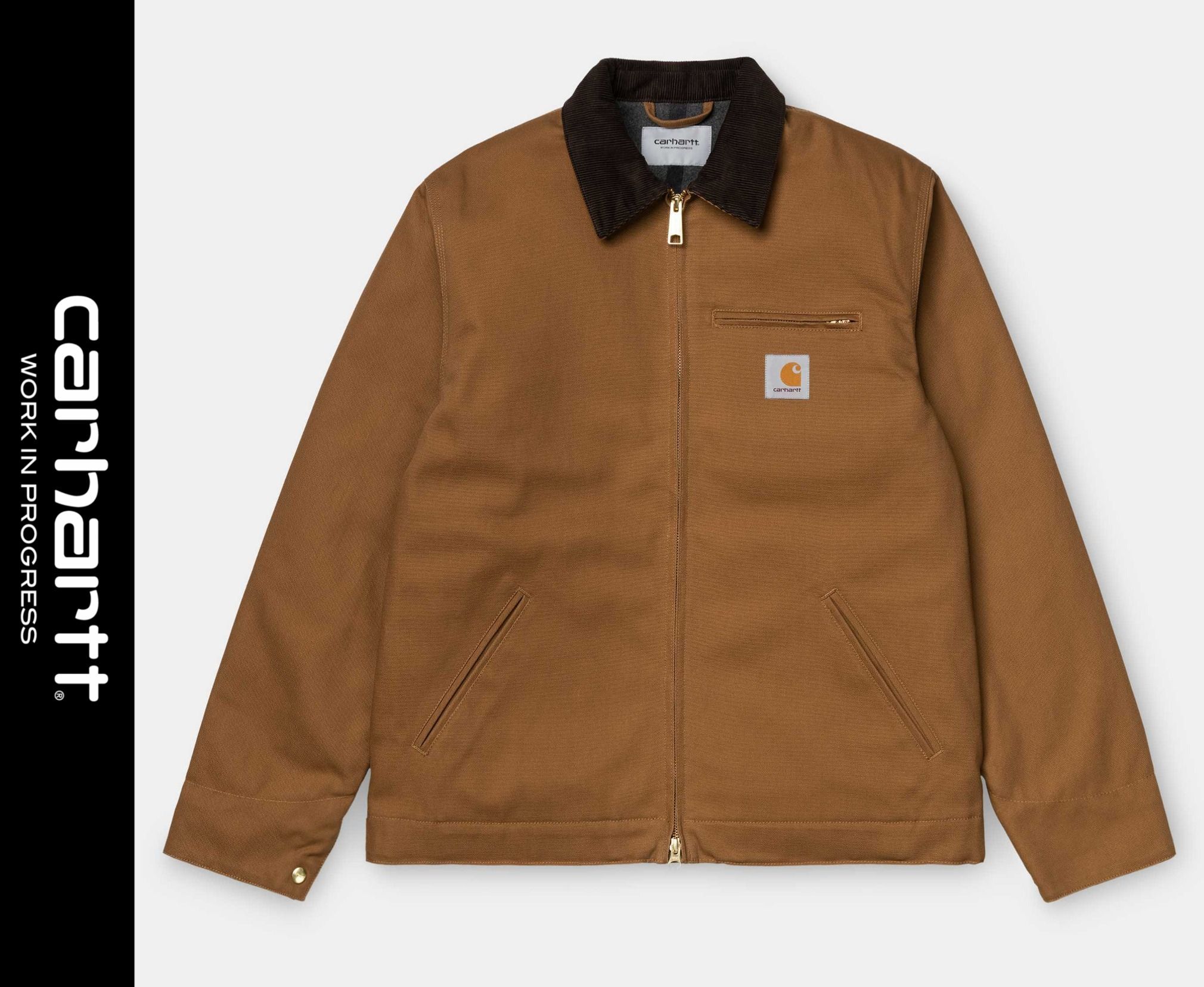 ★ドイツ発*Carhartt*新作*コーデュロイ襟ZIPジャケット/HB★ ★ドイツ発*Carhartt*新作*コーデュロイ襟ZIPジャケット/HB★