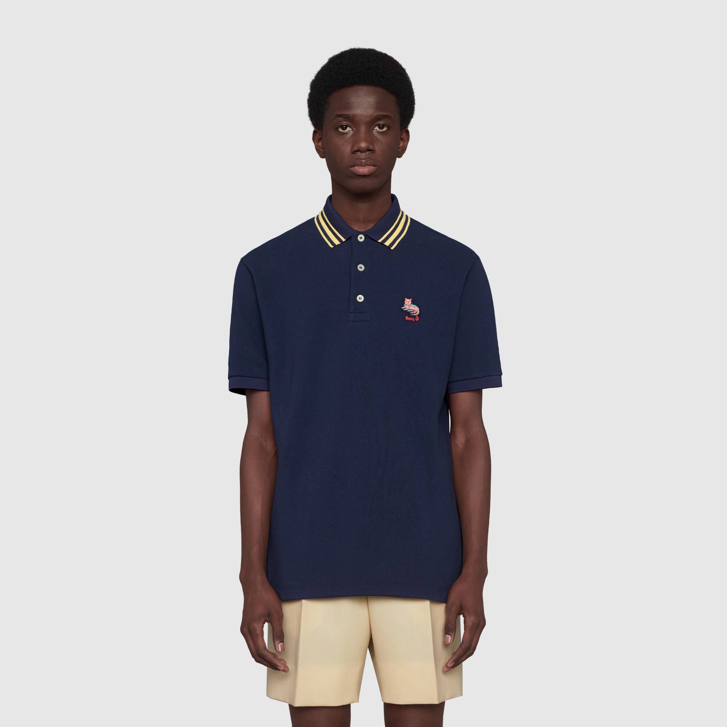 累積売上総額第1位【GUCCI☆20/21秋冬】COTTON PIQUET POLO (GUCCI 累積売上総額第1位【GUCCI☆20/21秋冬】COTTON PIQUET POLO (GUCCI