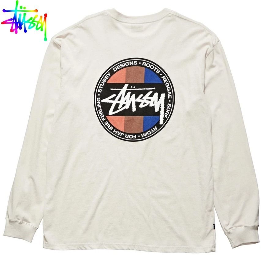 STUSSY】サーフドットTシャツSURF DOT POCKETホワイトサンド色 (STUSSY STUSSY】サーフドットTシャツSURF DOT POCKETホワイトサンド色 (STUSSY