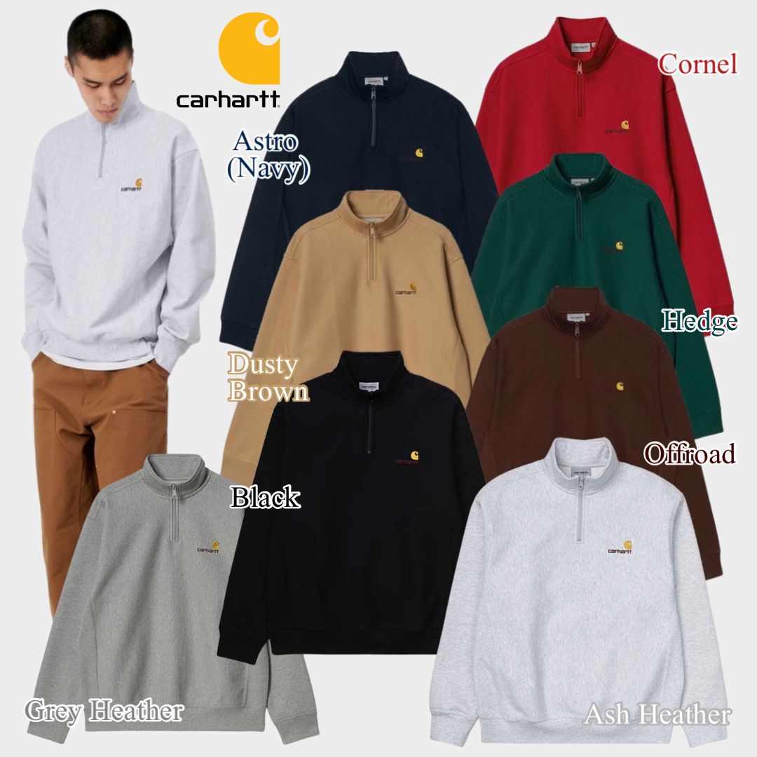 Carhartt WIP 新作 AMERICANロゴ刺繍ZIPスウェット 4色 (Carhartt ...