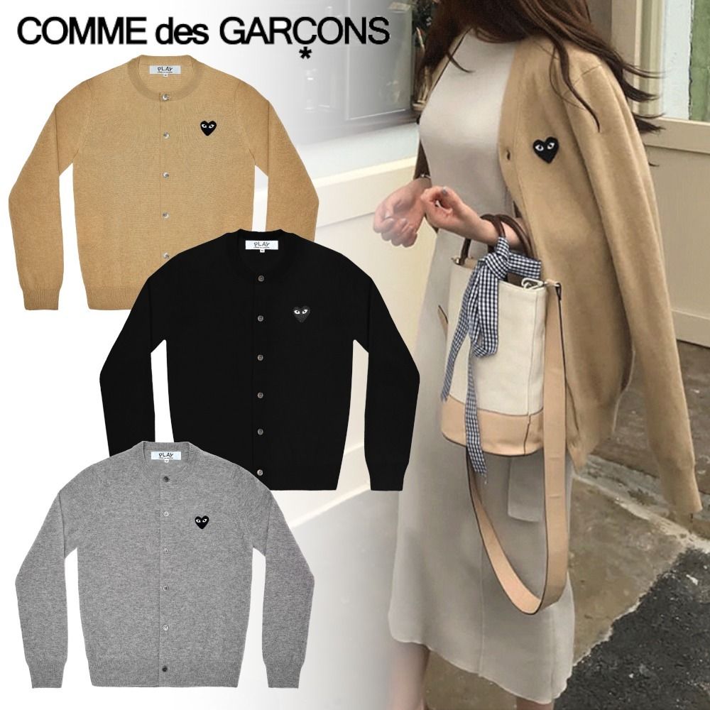 COMME des GARCONS】売り切れ確実 ブラックハートカーディガン (COMME 人気グッズ v.i.n様専用 PLAY COMME des GARCONS カーディガン カーディガン/ボレロ