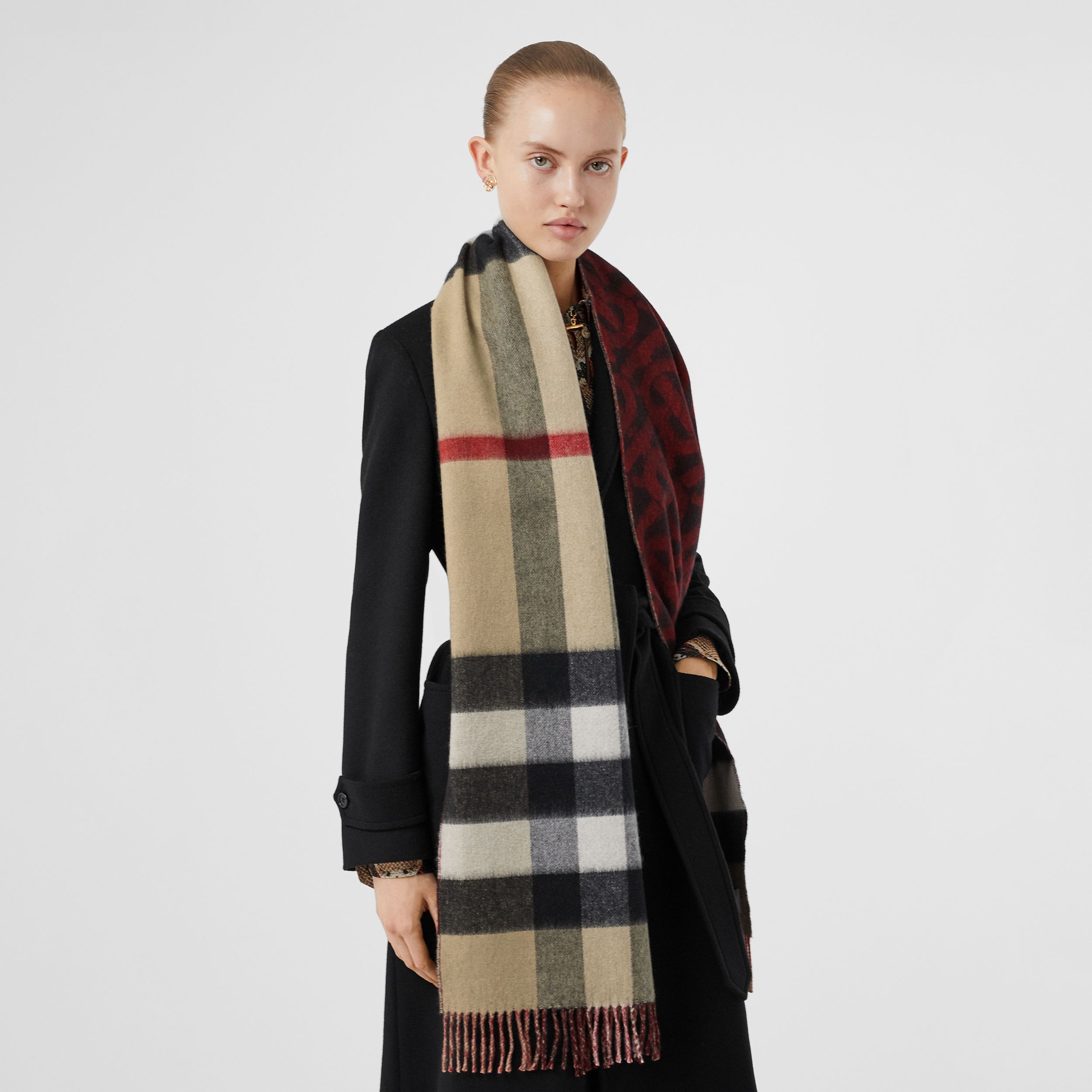 BURBERRY】バーバリー リバーシブル カシミア マフラー 4色 (Burberry BURBERRY】バーバリー リバーシブル カシミア マフラー 4色 (Burberry
