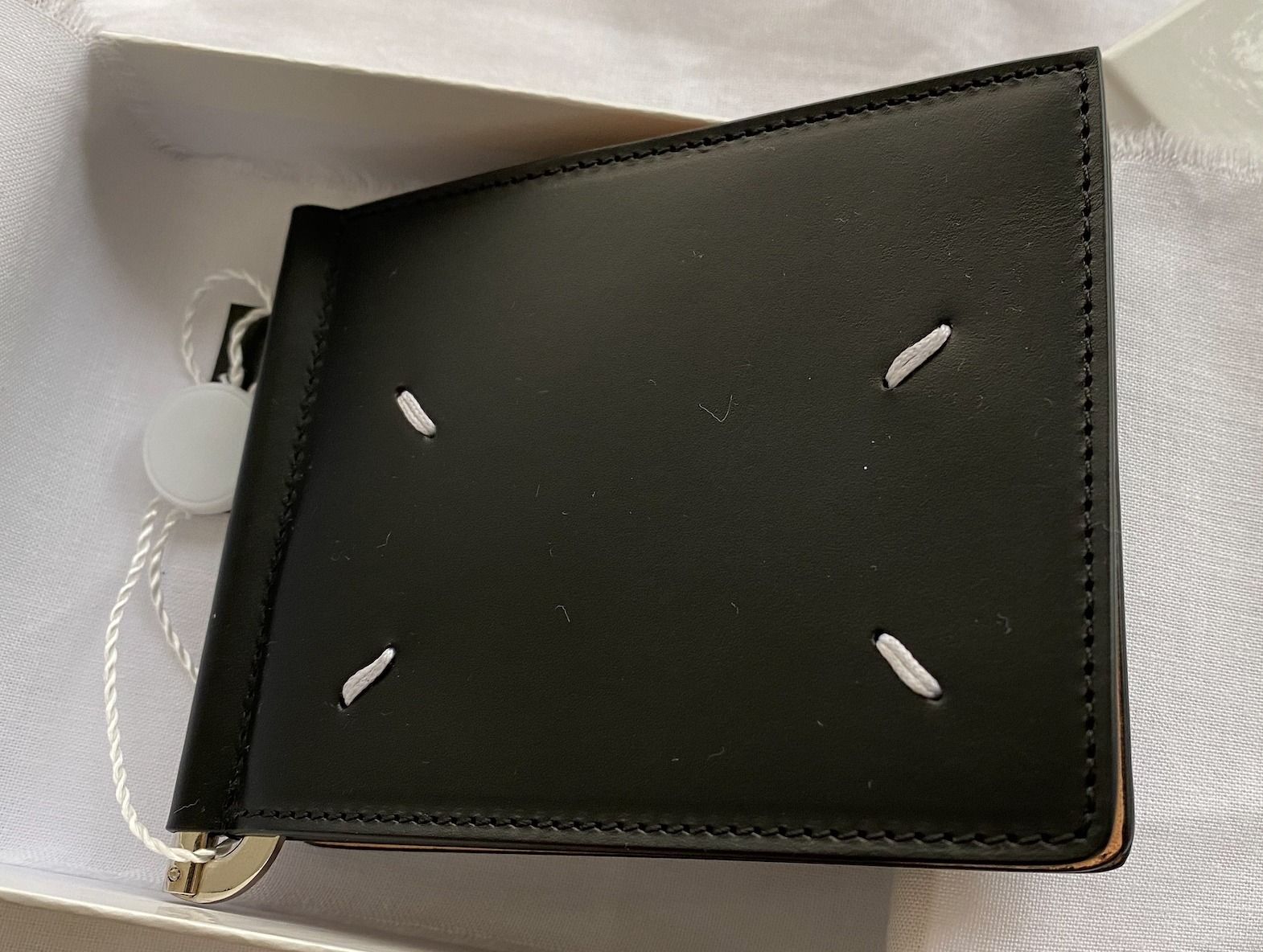 Maison Margielaバイフォールド クリップウォレット ブラック (Maison ...