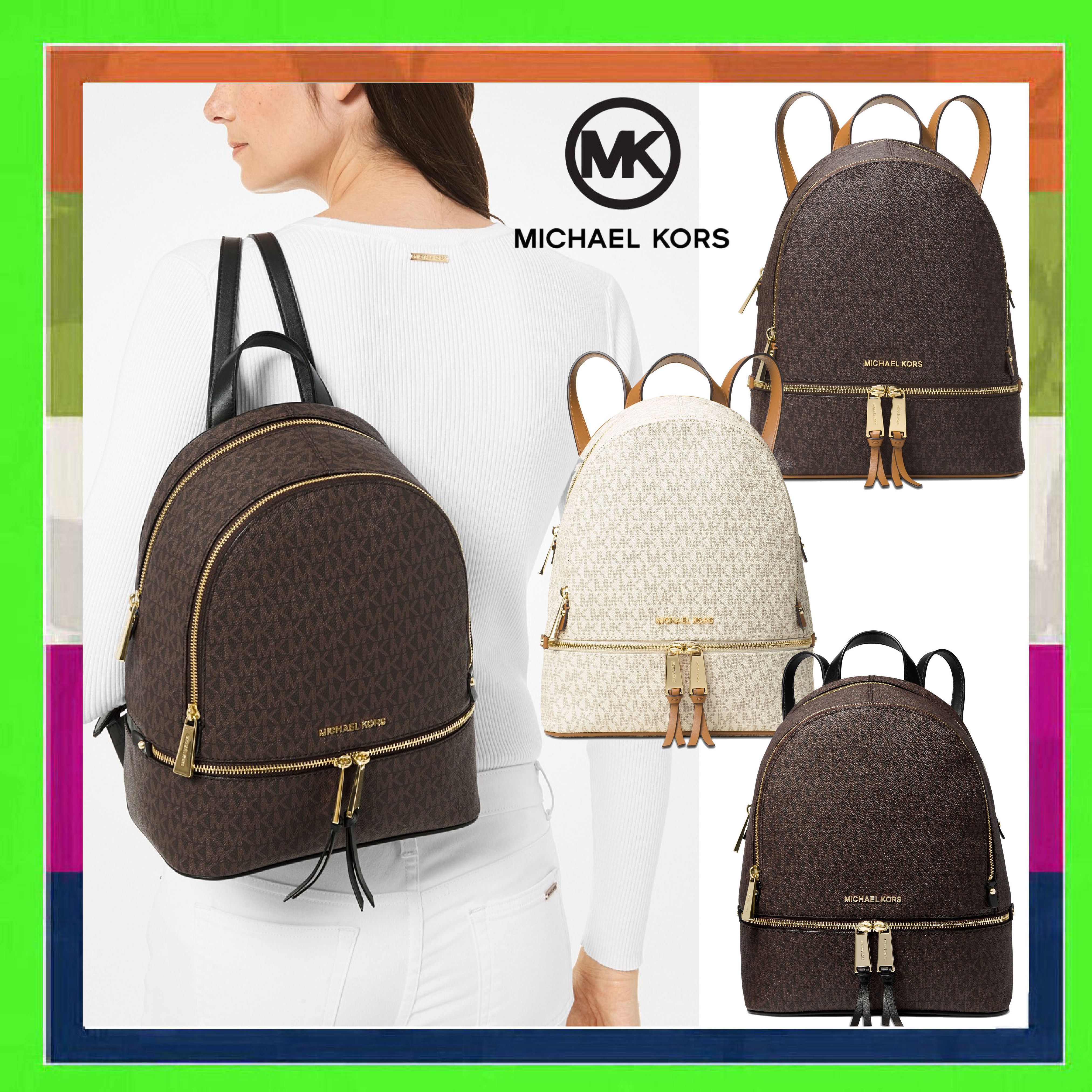 マイケルコース》RHEA リア ジップ ミディアム バックパック (Michael マイケルコース》RHEA リア ジップ ミディアム バックパック (Michael