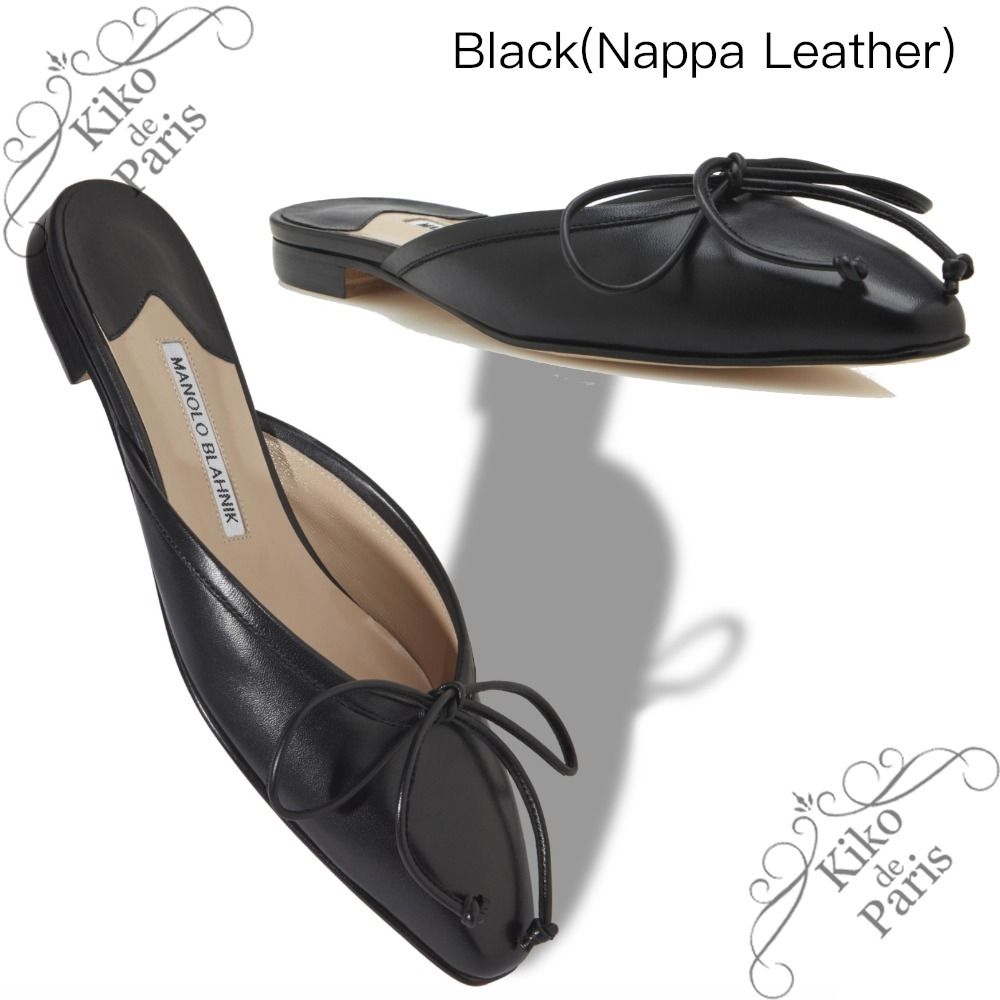 ♪Manolo Blahnik♪ BALLERIMU フラット ミュール (Manolo Blahnik ...
