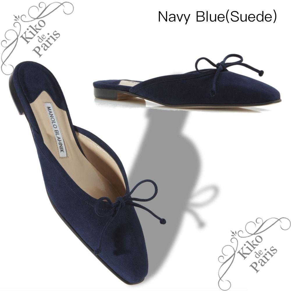 ♪Manolo Blahnik♪ BALLERIMU フラット ミュール (Manolo Blahnik ...
