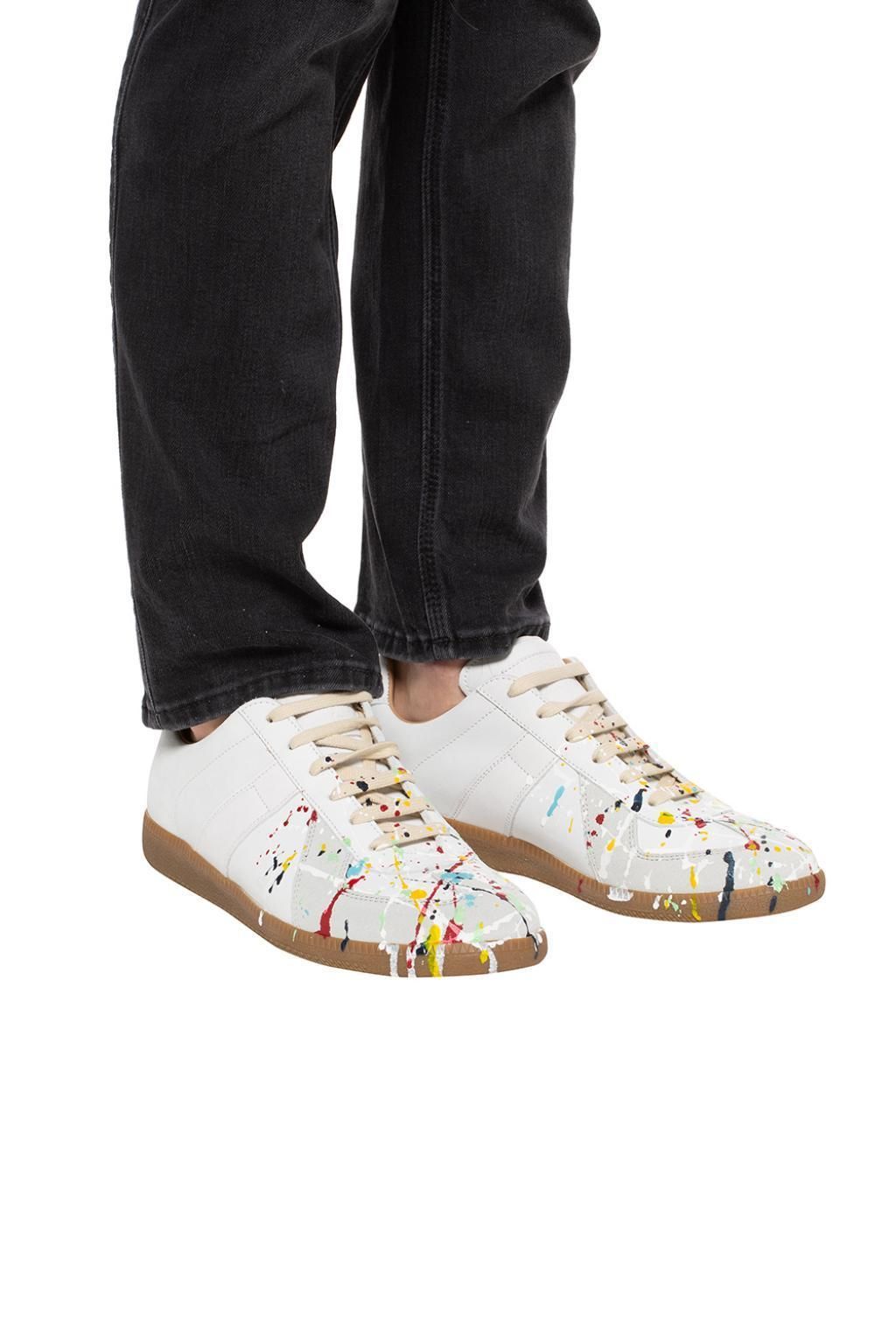 即発★Maison Margiela★MEN Replica Paint drop スニーカー 即発☆Maison Margiela☆MEN Replica Paint drop スニーカー