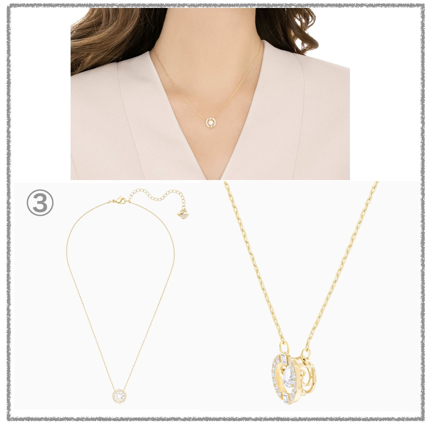 SWAROVSKI]*SPARKLING DANCE ROUND NECKLACE*ネックレス