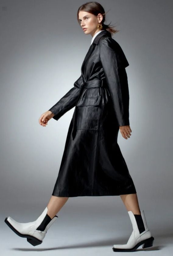 ZARA】Eco leather trench coat ☆ LIMITED EDITION (ZARA/コート ZARA】Eco leather trench coat ☆ LIMITED EDITION (ZARA/コート