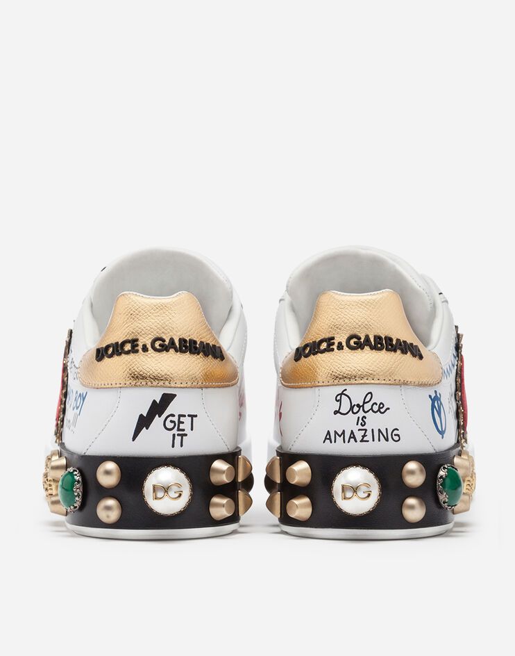 ☆直営店【D&G】 ポルトフィーノスニーカー ナッパカーフスキン (Dolce ☆直営店【D&G】 ポルトフィーノスニーカー ナッパカーフスキン (Dolce