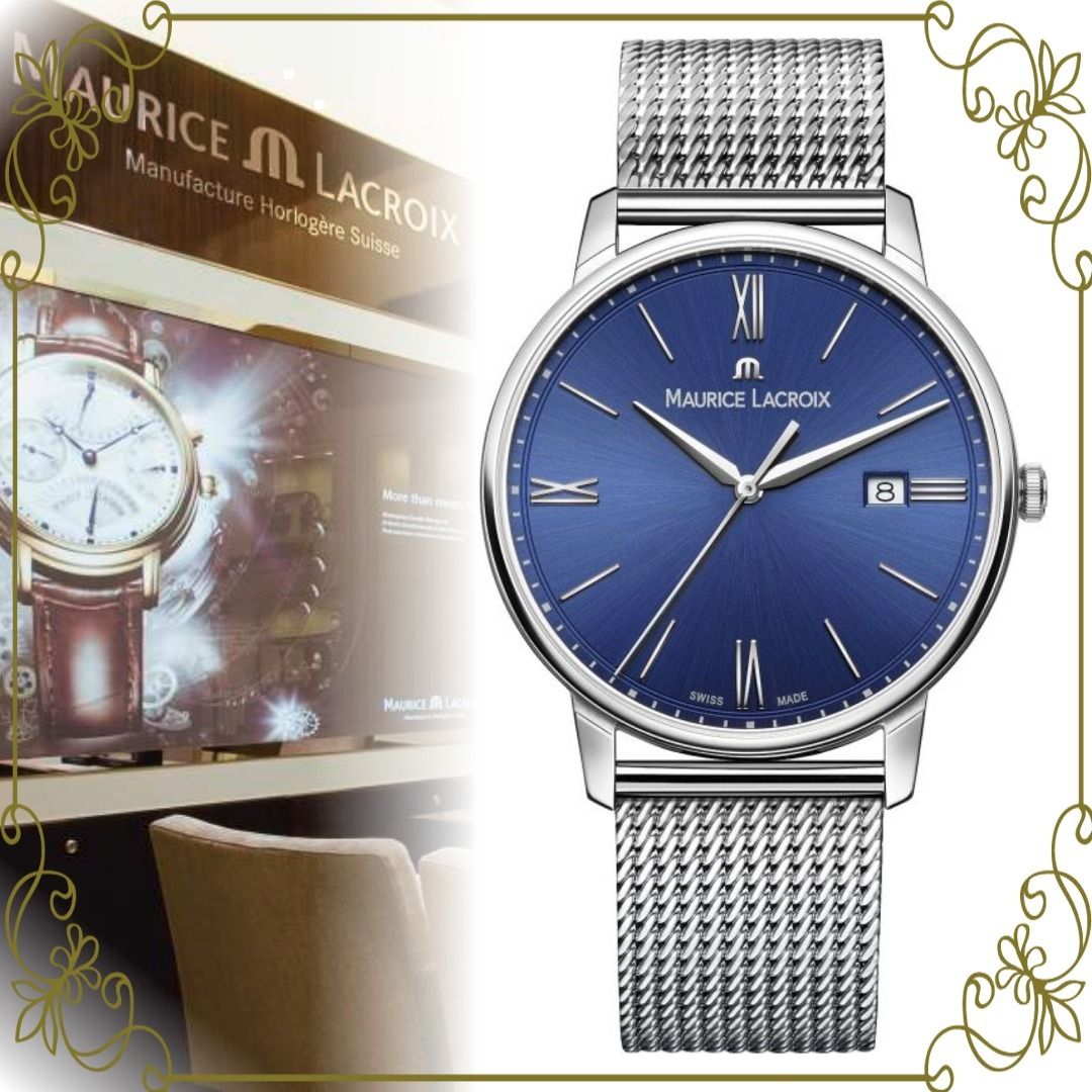 Maurice Lacroix ブルーとシルバーの美しい調和】Eliros Watch ...