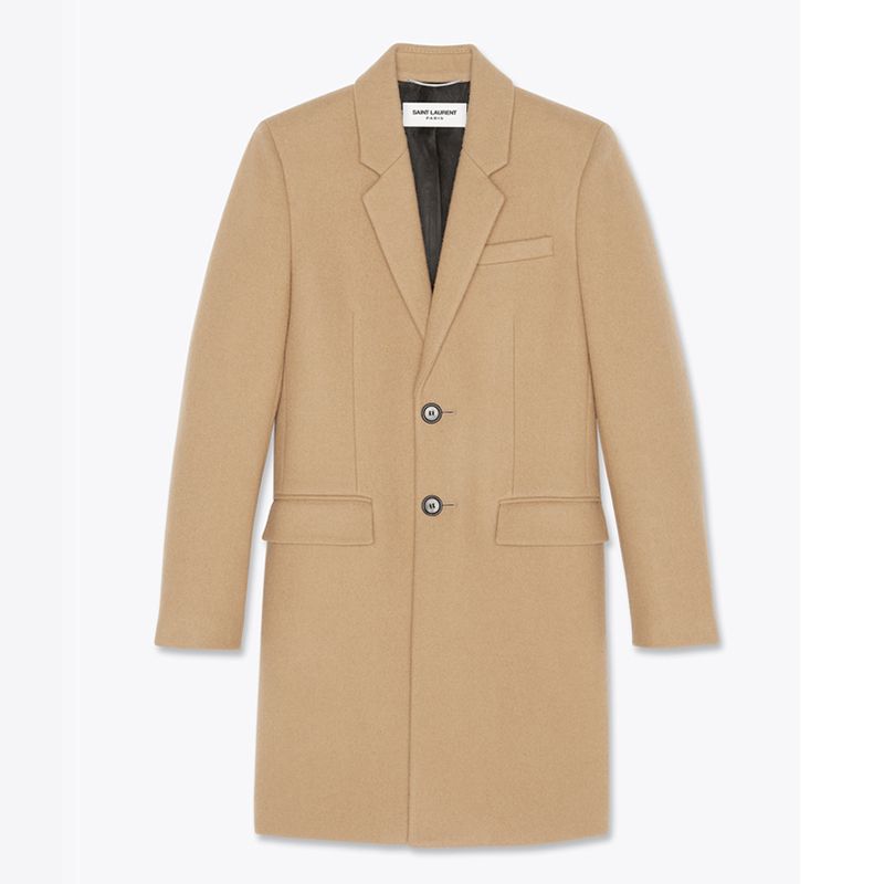 20AW NEW】 Saint Laurent_men / フェルトテーラードコート / (Saint ...