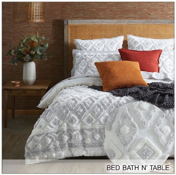 Bed Bath`N Table□モロッコ風毛足長め布団&枕カバー (BED BATH N Bed Bath`N Table□モロッコ風毛足長め布団&枕カバー (BED BATH N