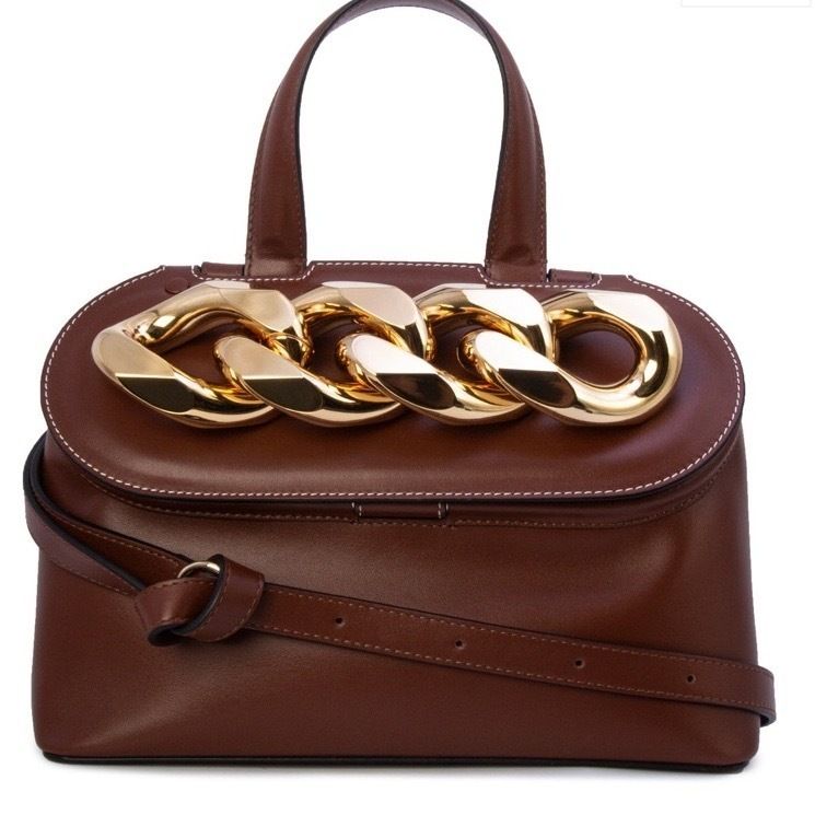 JW Anderson】jwアンダーソン☆チェーン レザーLidバッグ (J W JW Anderson】jwアンダーソン☆チェーン レザーLidバッグ (J W