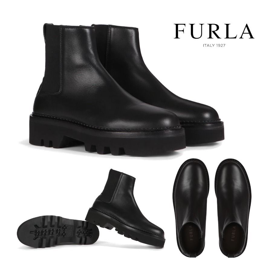 FURLA】RITA*ビブラム ラバーソール アンクル ブーツ☆YD43FRI (FURLA FURLA】RITA*ビブラム ラバーソール アンクル ブーツ☆YD43FRI (FURLA