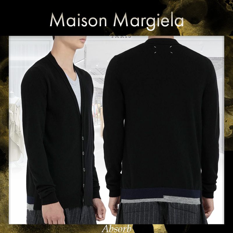 20AW NEW】 Maison Margiela_men / カシミヤ カーディガン /黒 (Maison 【SEAL限定商品】 カーディガン 20AW Margiela Maison カーディガン