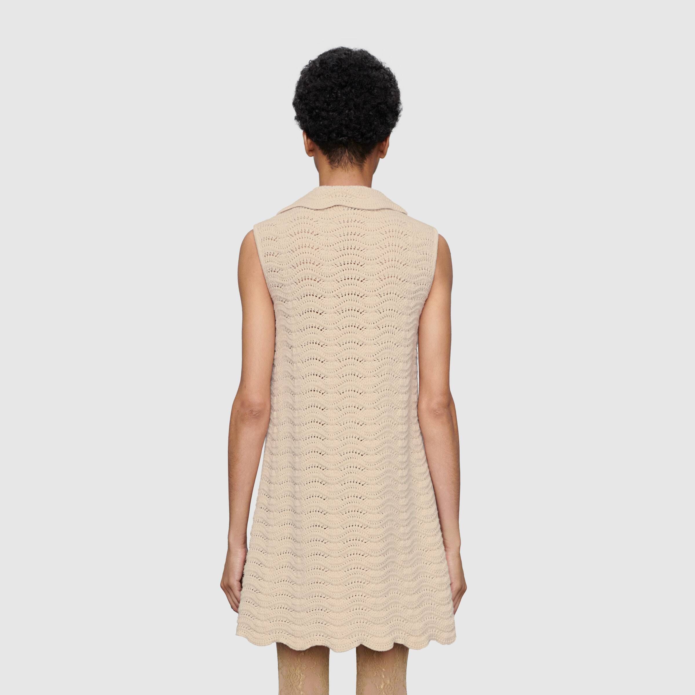 累積売上総額第1位【GUCCI☆20/21秋冬】CROCHET WOOL DRESS_ (GUCCI ...