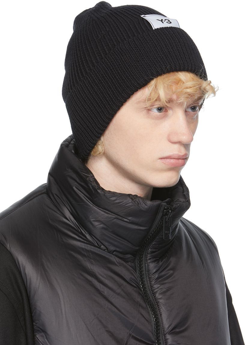 ☆Y-3 YOHJI YAMAMOTO☆帽子ロゴ ニット帽 ウール ビーニー 男女 (Y-3 ☆Y-3 YOHJI YAMAMOTO☆帽子ロゴ ニット帽 ウール ビーニー 男女 (Y-3