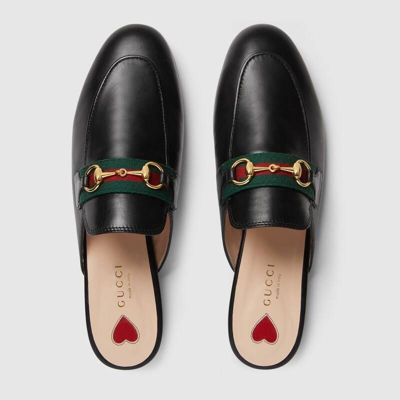 新作☆GUCCI☆〔プリンスタウン〕レザー ウィメンズ スリッパ (GUCCI
