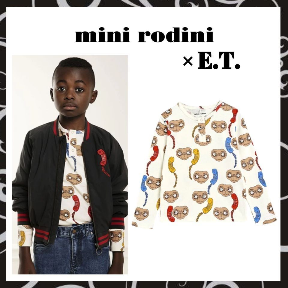 ☆Mini Rodini☆×Universal ロングTシャツ E.T.コラボ/関送込 (Mini ...
