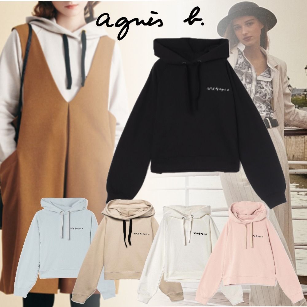アニエスベー】To b. by agnes b. 長袖 ロゴパーカー (Agnes b 玄関先渡し 新品タグ付き アニエスベー フーディ パーカー パーカー