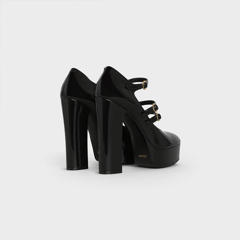 20AW NEW】 CELINE_women /MARY JANEストラップパンプス / 黒 (CELINE 20AW NEW】 CELINE_women /MARY JANEストラップパンプス / 黒 (CELINE