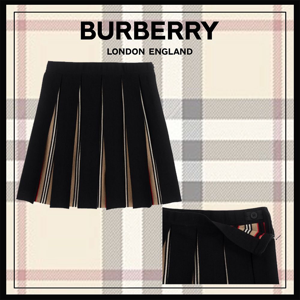 新作】BURBERRY バーバリー プリーツスカート【3-14Y】 (Burberry