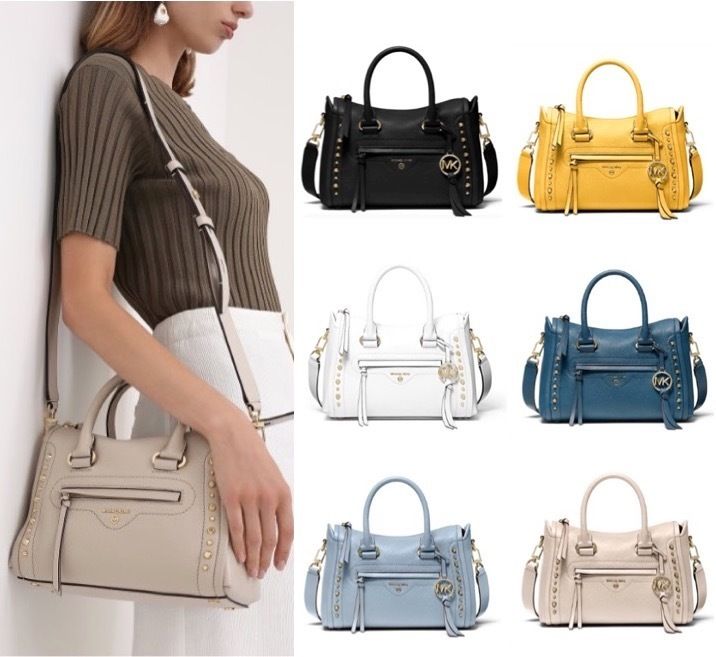 セールMichael Kors Carineスモールスタッズ2wayサッチェル (Michael セールMichael Kors Carineスモールスタッズ2wayサッチェル (Michael