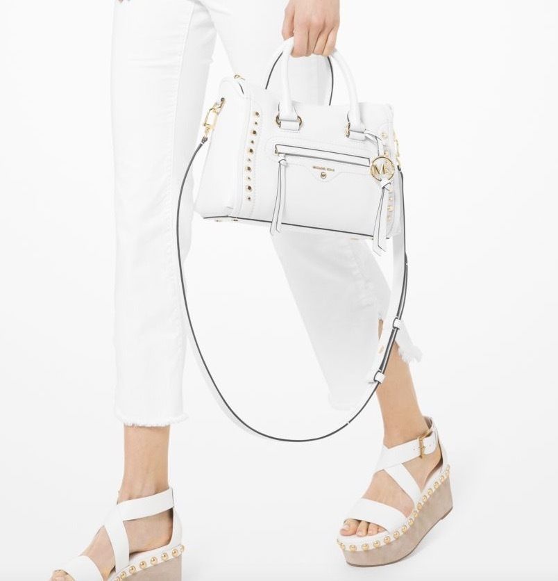 セールMichael Kors Carineスモールスタッズ2wayサッチェル (Michael セールMichael Kors Carineスモールスタッズ2wayサッチェル (Michael