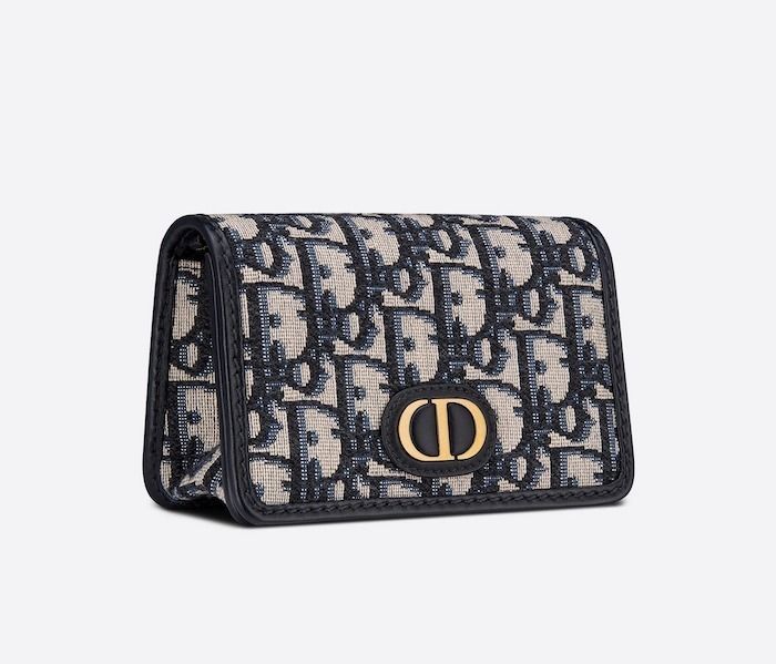 ☆Dior☆“30 Montaigne” 2Way♪ Oblique柄*ナノポーチ*Blue (Dior ☆Dior☆“30 Montaigne” 2Way♪ Oblique柄*ナノポーチ*Blue (Dior