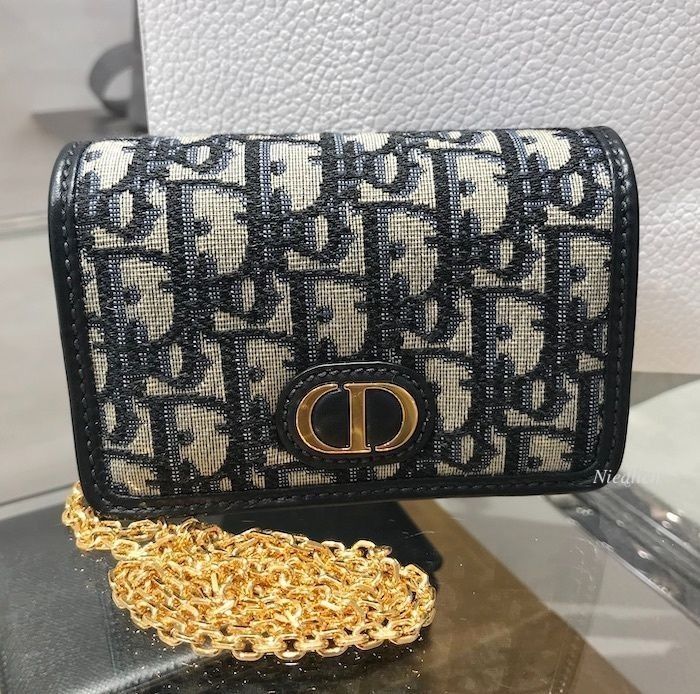 ☆Dior☆“30 Montaigne” 2Way♪ Oblique柄*ナノポーチ*Blue (Dior ☆Dior☆“30 Montaigne” 2Way♪ Oblique柄*ナノポーチ*Blue (Dior