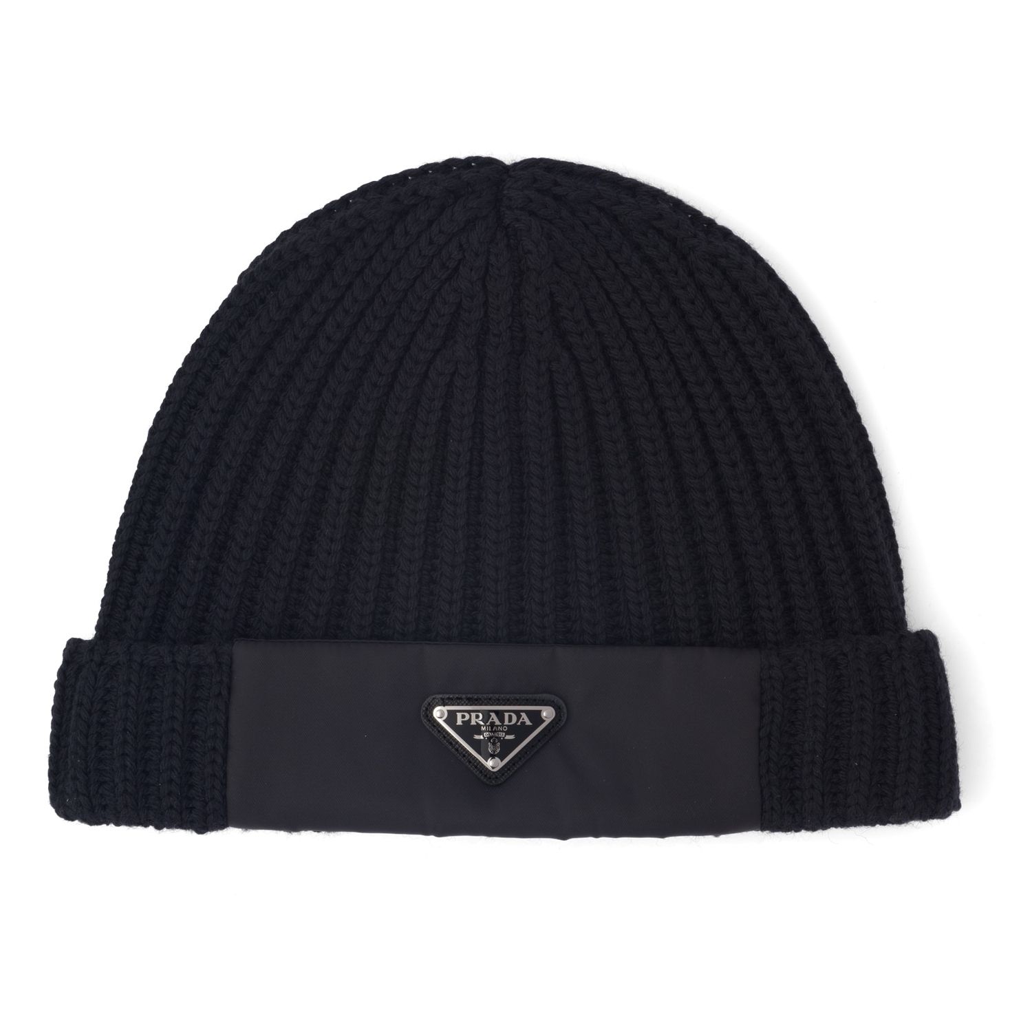 PRADA】Re Nylonギャバジンxウールニットキャップ*UMD446_1WTO (PRADA PRADA】Re Nylonギャバジンxウールニットキャップ*UMD446_1WTO (PRADA