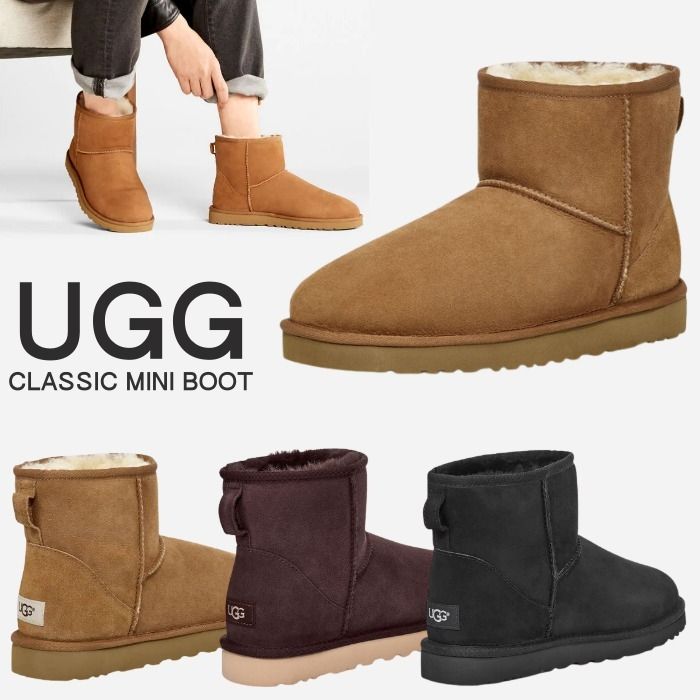 定番人気【UGG】CLASSIC MINI BOOT シープスキン ショートブーツ (UGG ...