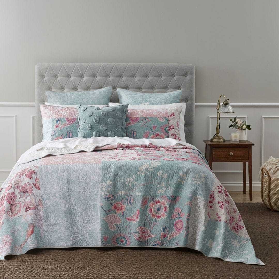 Bed Bath'N Table□フレンチフラワーベッドスプレッド枕カバー (BED Bed Bath'N Table□フレンチフラワーベッドスプレッド枕カバー (BED
