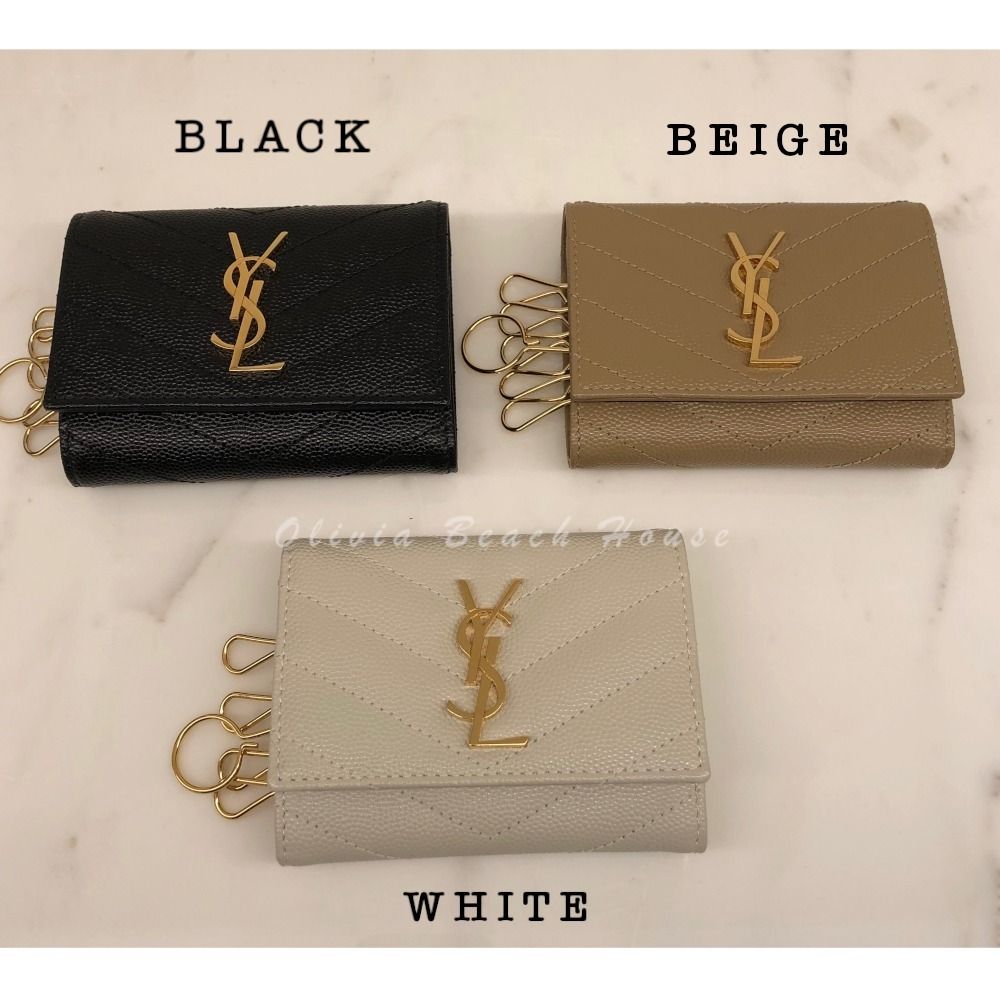 Saint Laurent【大人気!】YSLモノグラム キーケース (Saint Laurent Saint Laurent【大人気!】YSLモノグラム キーケース (Saint Laurent
