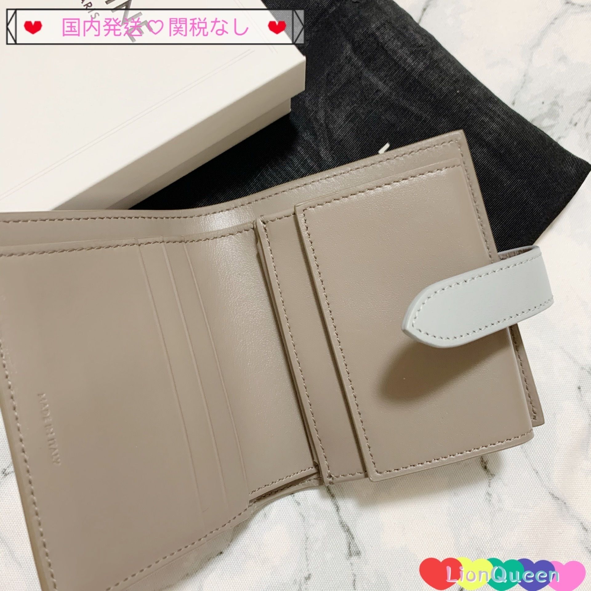 CELINE☆国内発送☆ストラップ ミニ財布 PEBBLE/MINERAL (CELINE ...