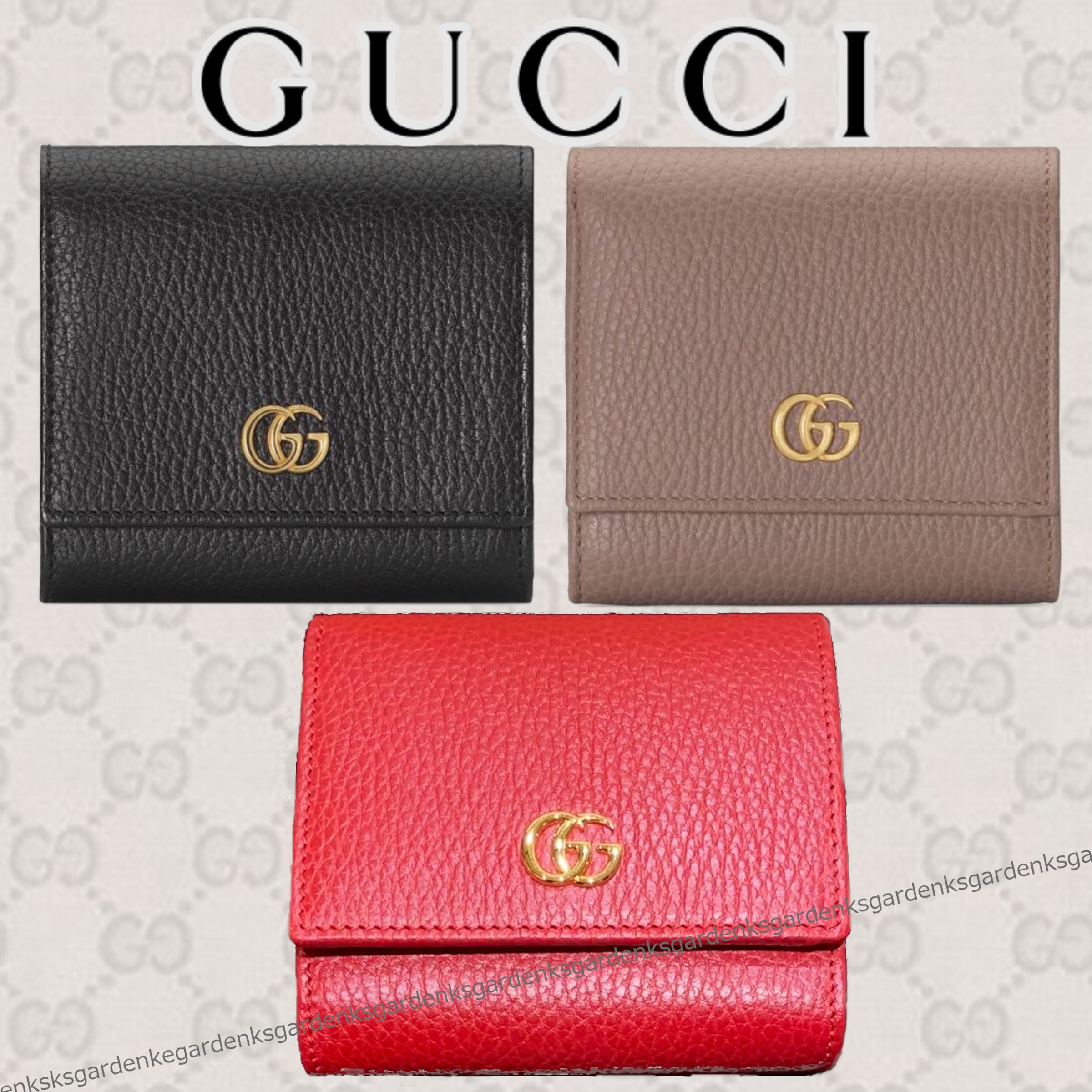 GUCCI★GGマーモント レザー ウォレット★すぐ届く! GUCCI★GGマーモント レザー ウォレット★すぐ届く!